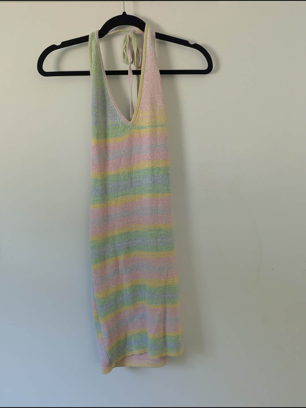 wild fable Pastel Striped Knit Halter Top in Pink, Mint, Yellow, Lavender